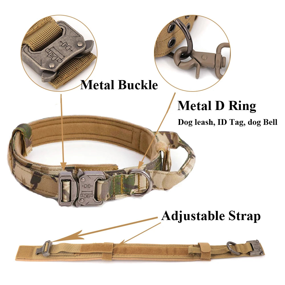 Large Dog Harness Collar Leash Set Military Dog Harnesses - The Great Earth Store