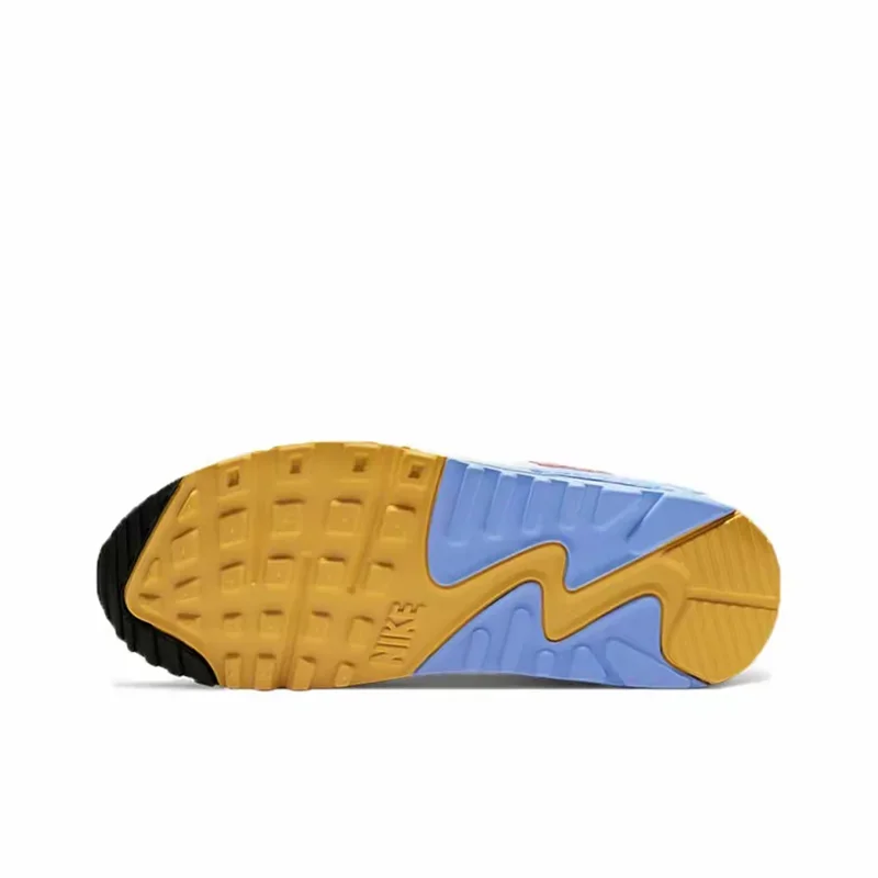 Nike Air Max 90 Terrascape Women Retro Running Shoes Black Yellow Blue White - The Great Earth Store