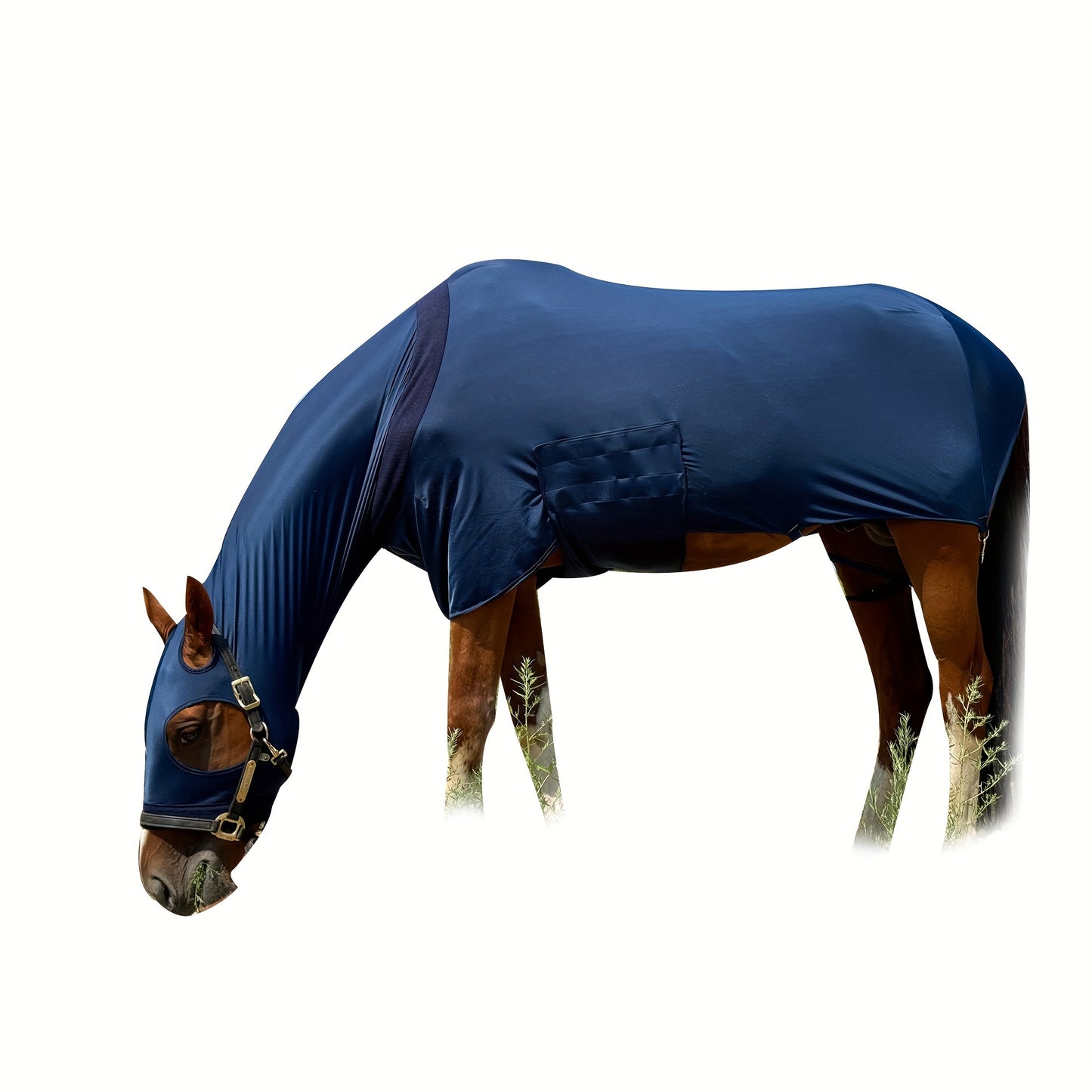 Extra-Large Nylon Horse Blanket with Integrated Neck Cover