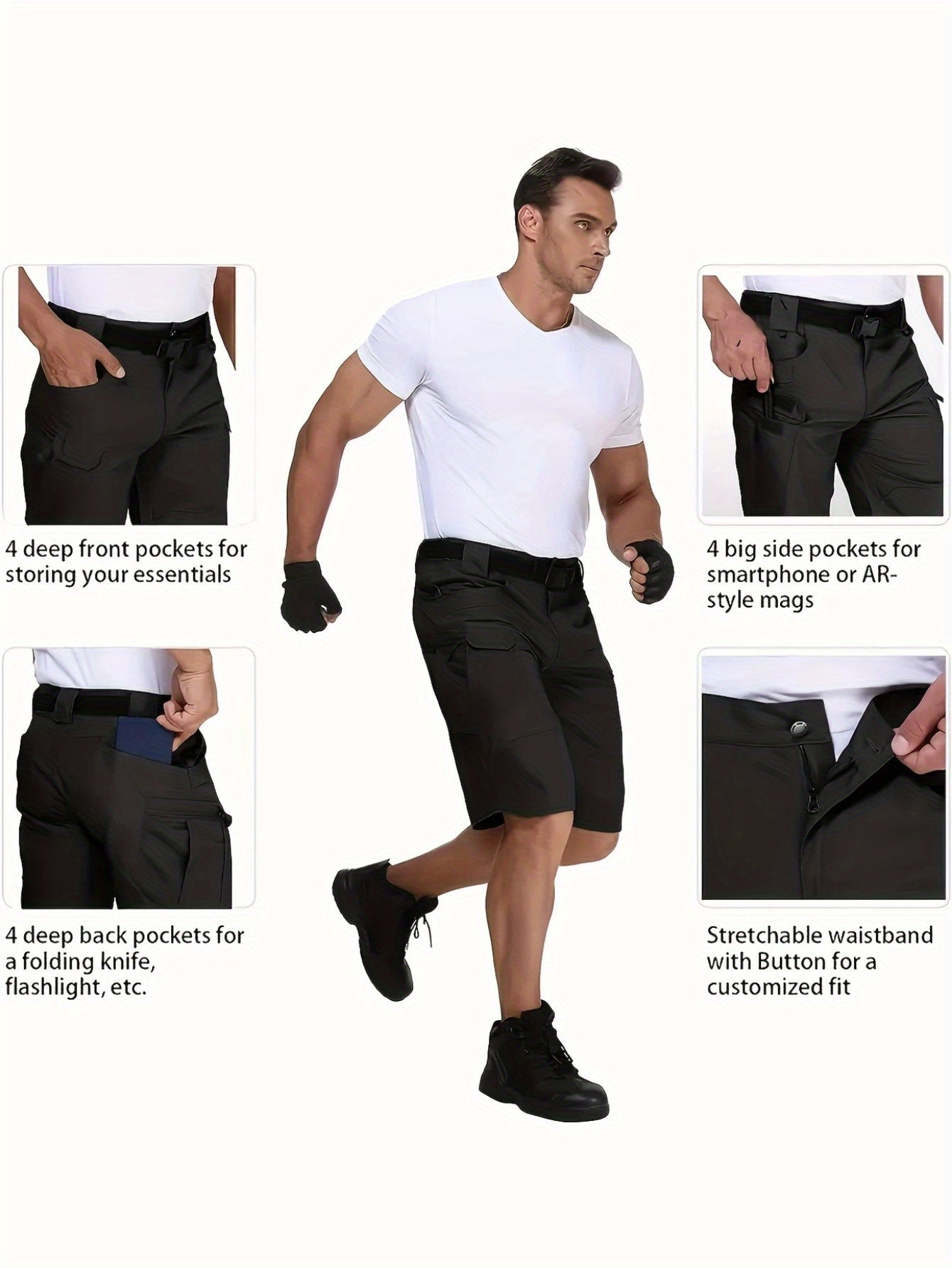 4 Pairs of Casual Shorts Quick to Dry and Breathable Sovtemp - The Great Earth Store