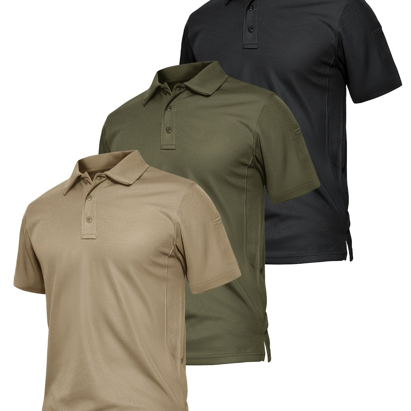 Moisture Wicking Golf Shirt 3pcs for Men Summer Wear - The Great Earth Store