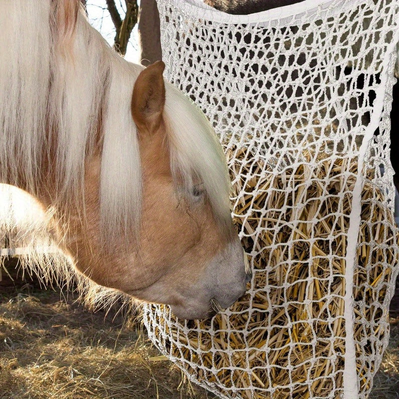 2pcs Durable Nylon Slow Feed Hay Bags for Horses & Goats - The Great Earth Store