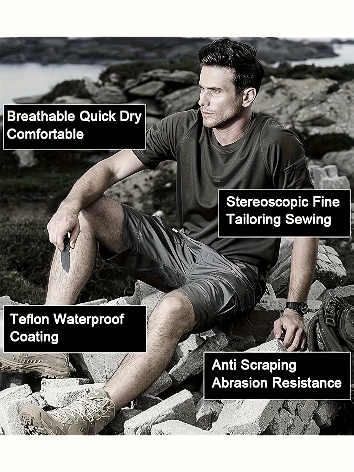 4 Pairs of Casual Shorts Quick to Dry and Breathable Sovtemp - The Great Earth Store