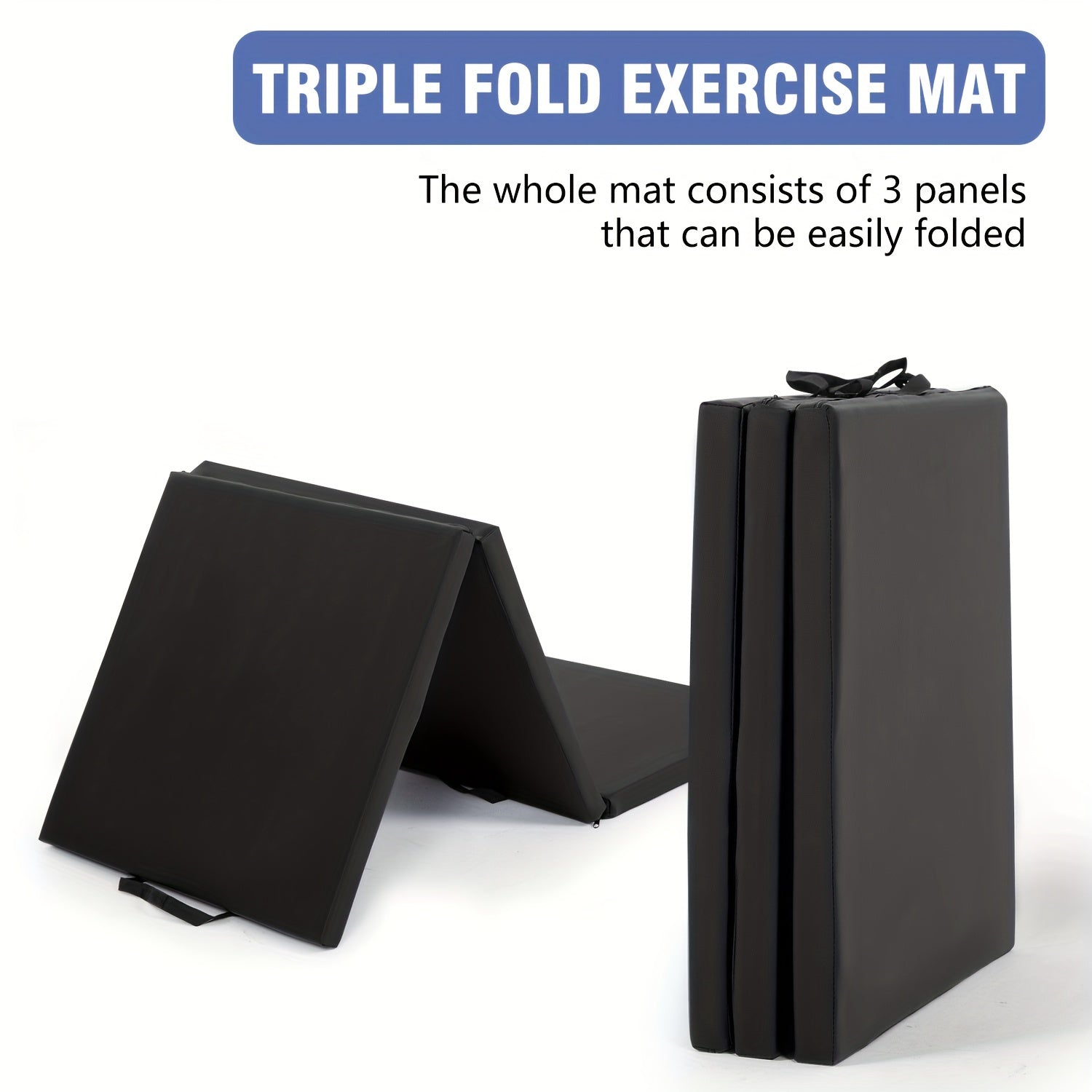 Super Thick Triple Fold Yoga Mat for Home and Gym Use - The Great Earth Store