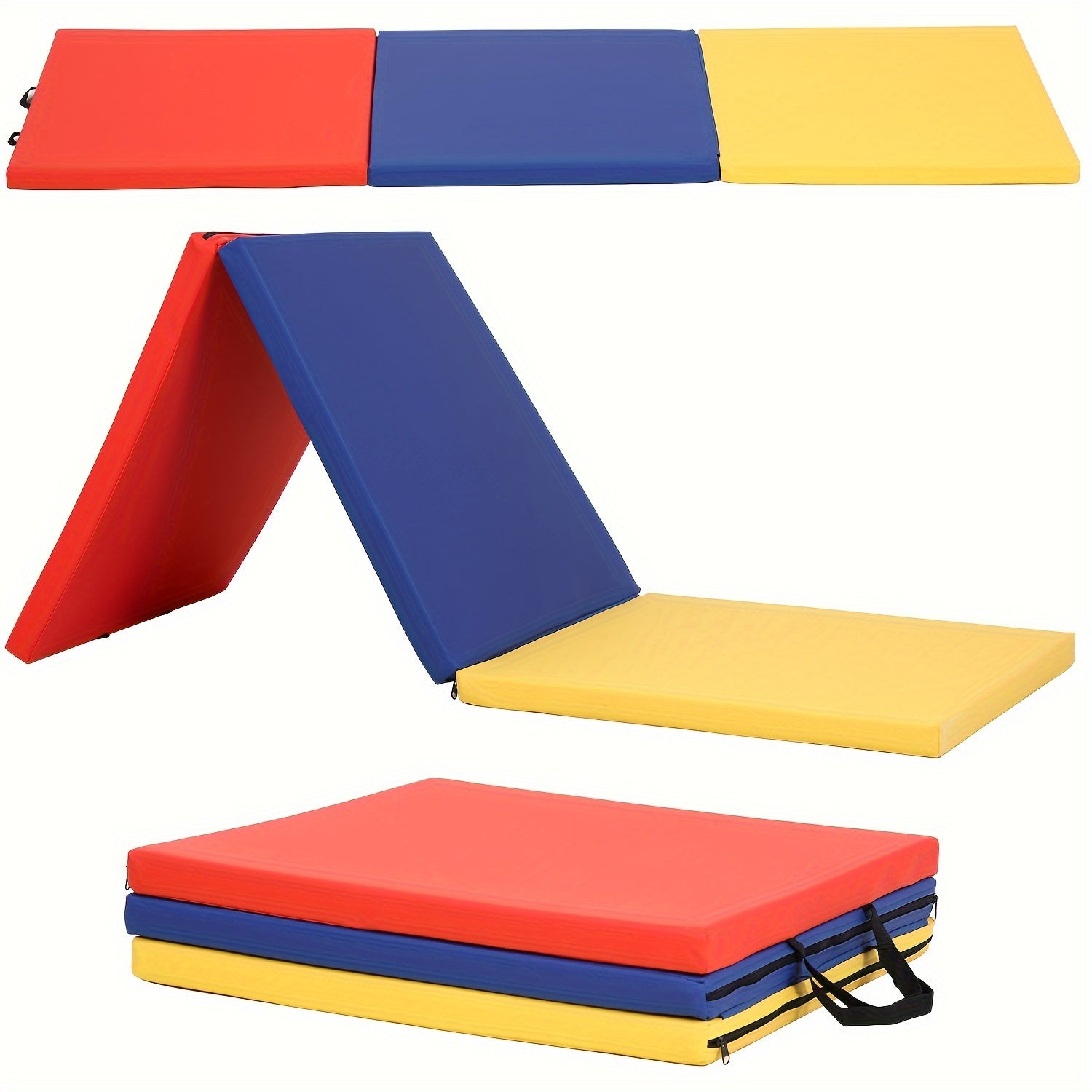Super Thick Triple Fold Yoga Mat for Home and Gym Use - The Great Earth Store