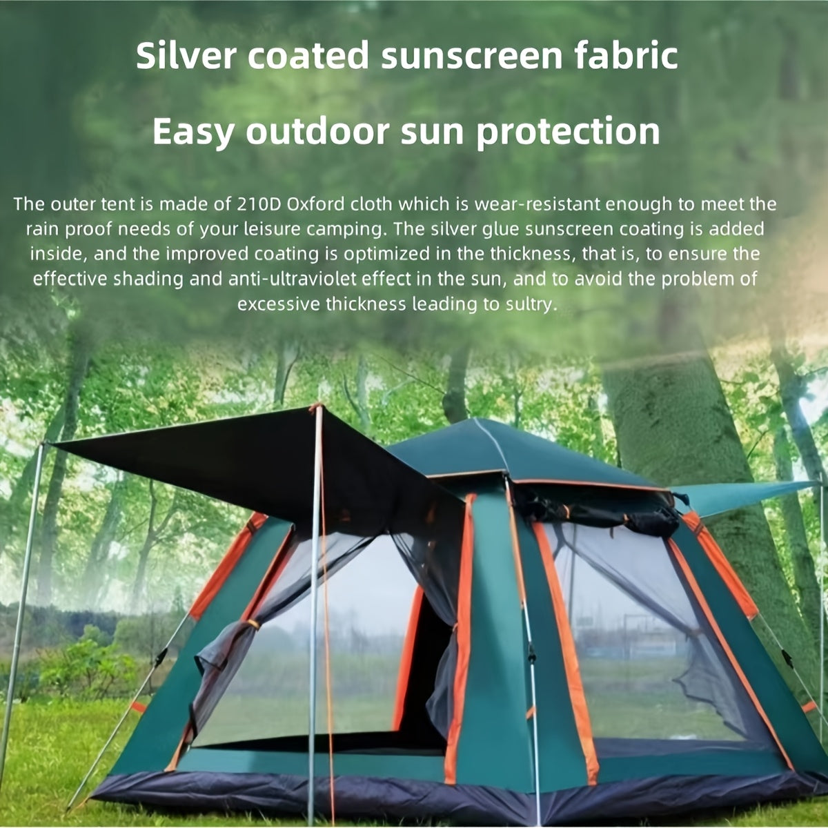 3-Person Automatic Pop-Up Camping Tent - Waterproof & Portable - The Great Earth Store