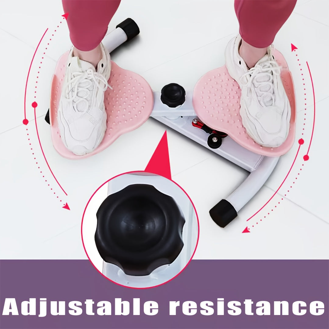 Exercise Twist Plate Waist Trainer with Resistance Belt, Pink and Purple, 20.87 Inches, Valentine's Day Gift - The Great Earth Store