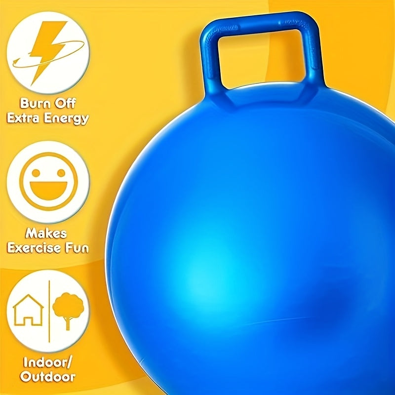 6pcs Hopper Ball Carnival Outdoor Games 15 Inch Jumping Inflatable Bouncing Ball with Handle and Pump - The Great Earth Store