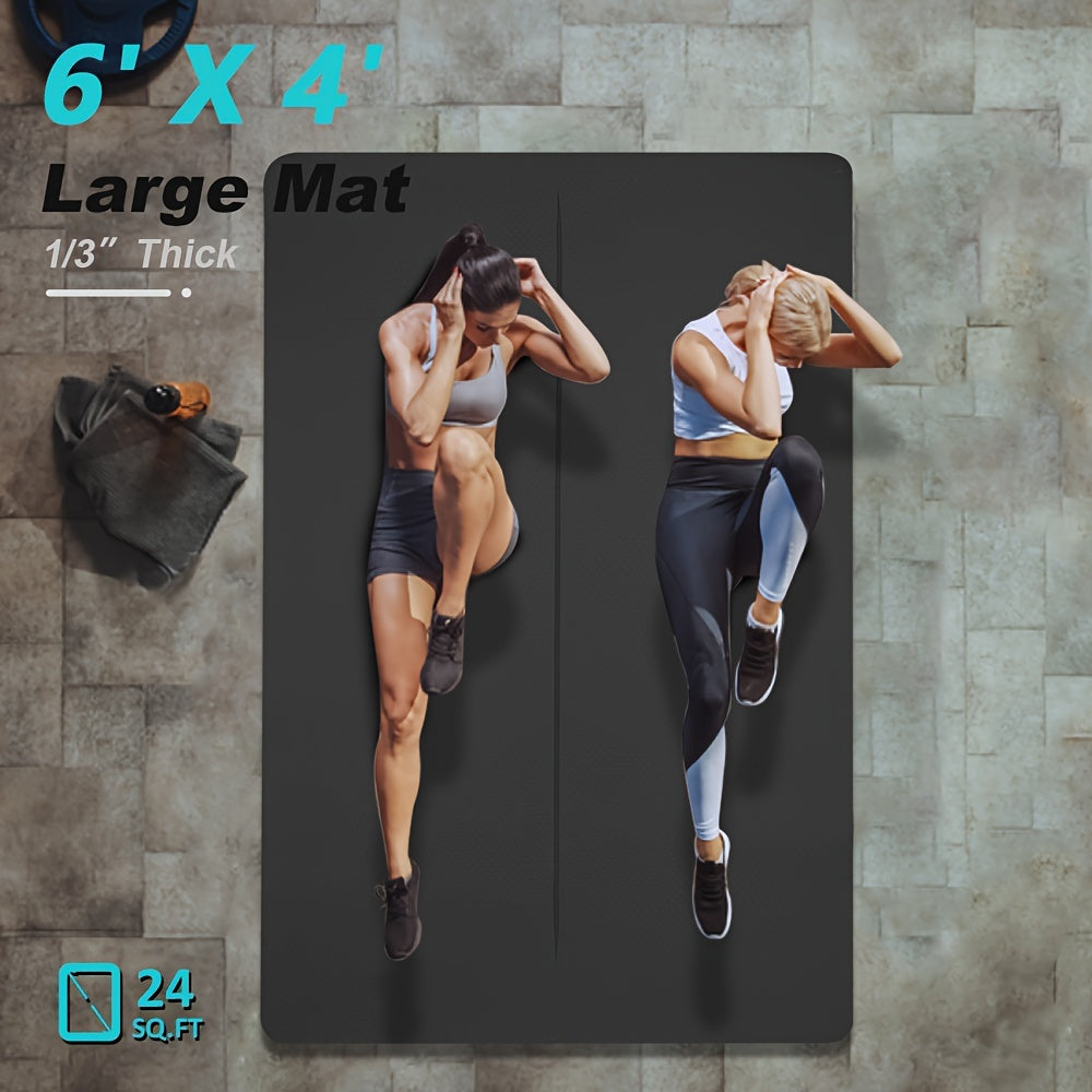 High-Quality Extra Thick Non-Slip Yoga Mat 72"x48" - The Great Earth Store