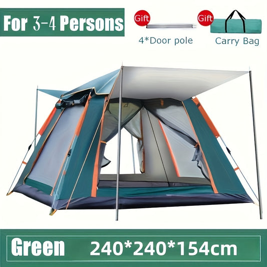 3-Person Automatic Pop-Up Camping Tent - Waterproof & Portable - The Great Earth Store