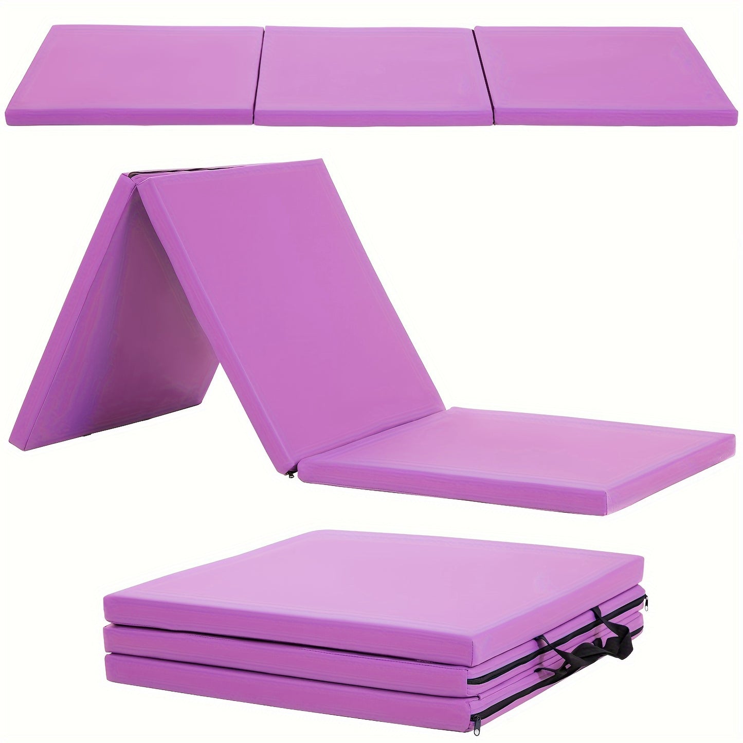Super Thick Triple Fold Yoga Mat for Home and Gym Use - The Great Earth Store