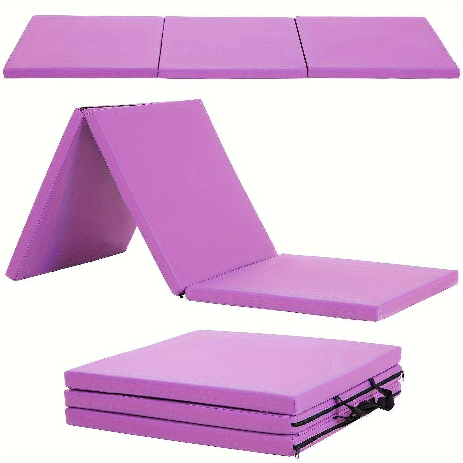 Super Thick Triple Fold Yoga Mat for Home and Gym Use - The Great Earth Store