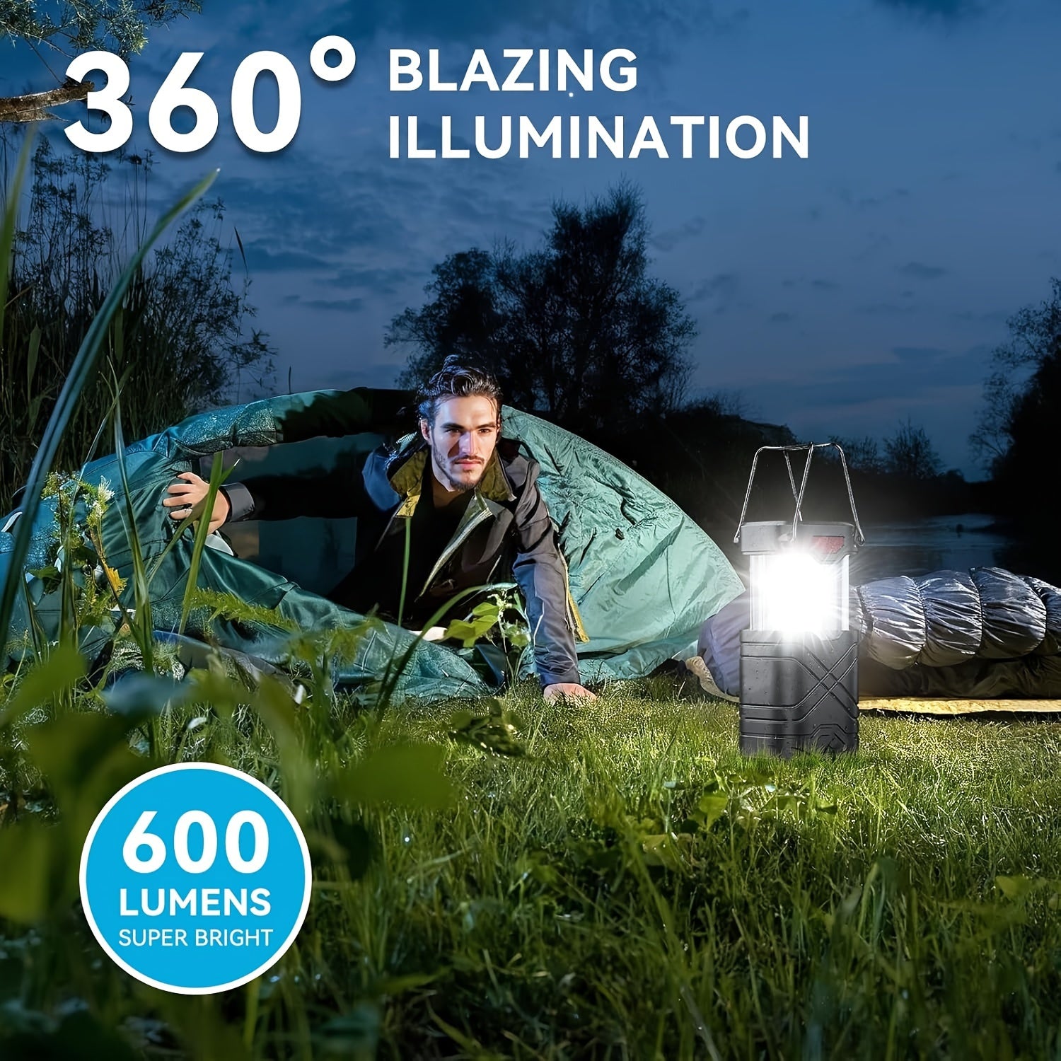 4/8 Pack Camping Lantern, Rechargeable LED Lanterns - The Great Earth Store
