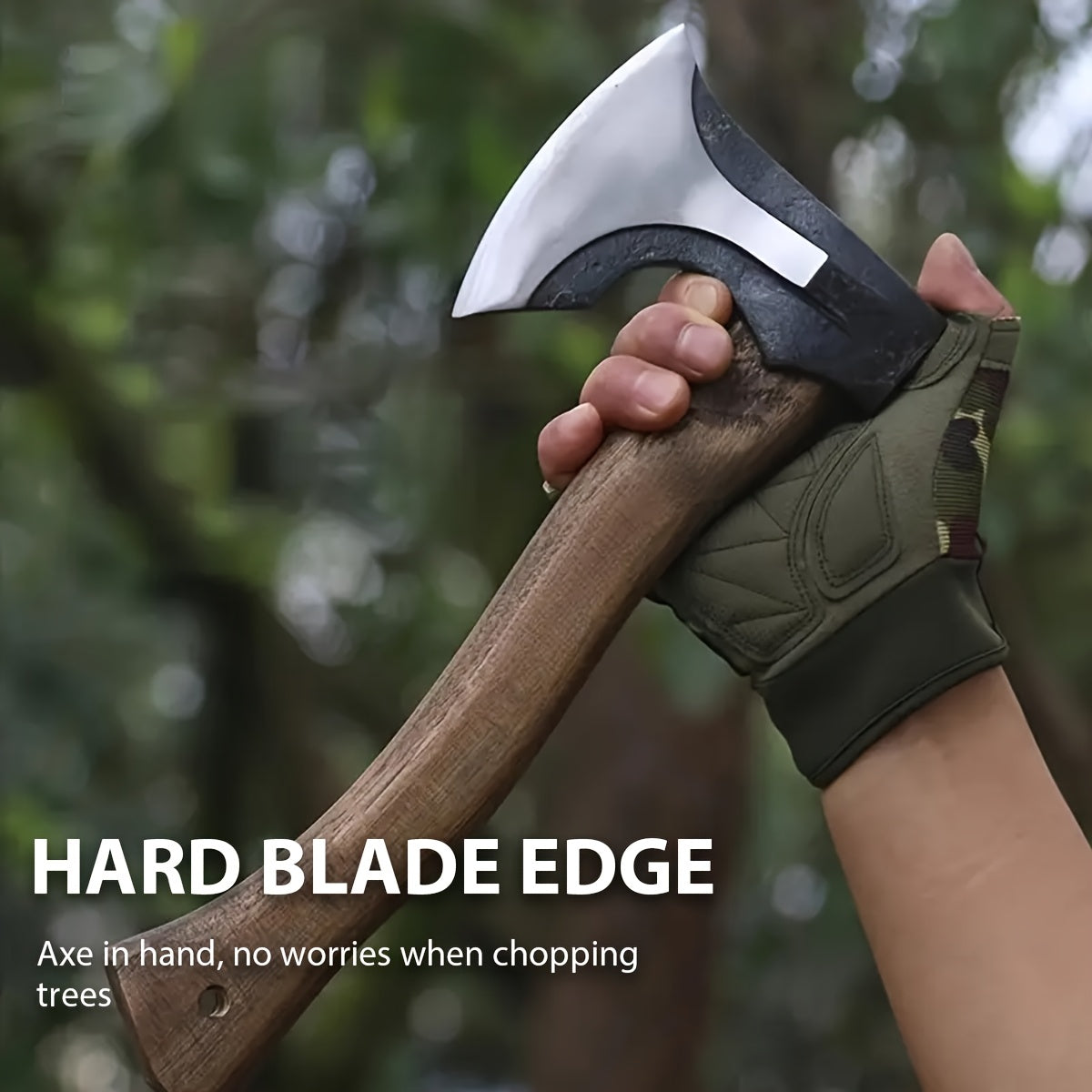1pc Handcrafted High Carbon Steel Camping Axe For Survival - The Great Earth Store