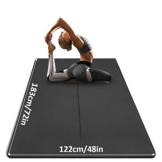 High-Quality Extra Thick Non-Slip Yoga Mat 72"x48" - The Great Earth Store