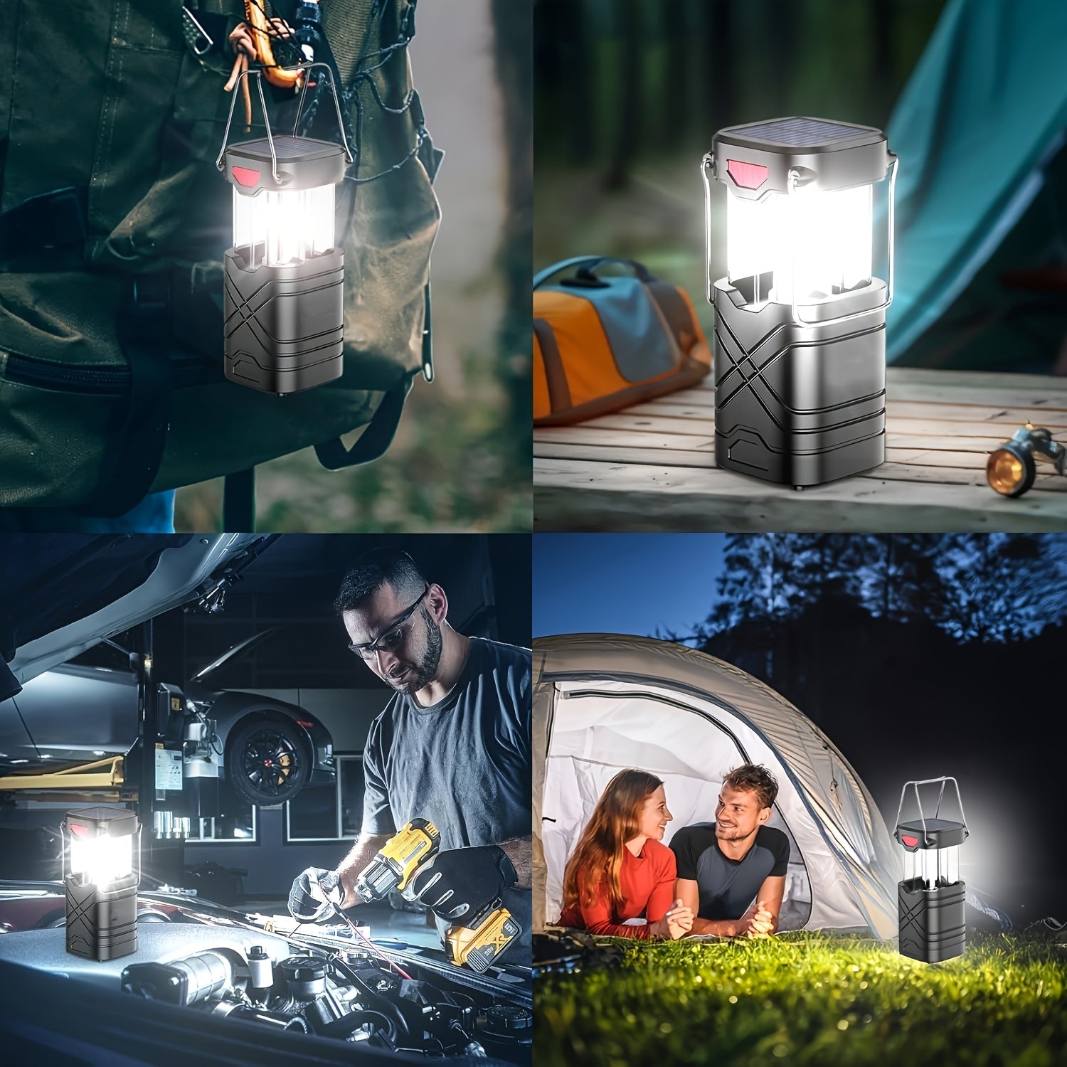 4/8 Pack Camping Lantern, Rechargeable LED Lanterns - The Great Earth Store