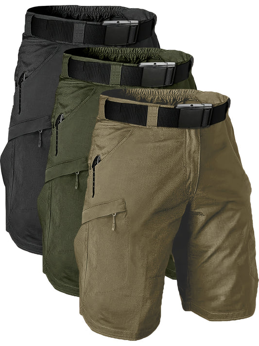 3pcs Men's Outdoor High Quality Tactical Shorts Light Grey 2X-Large - The Great Earth Store