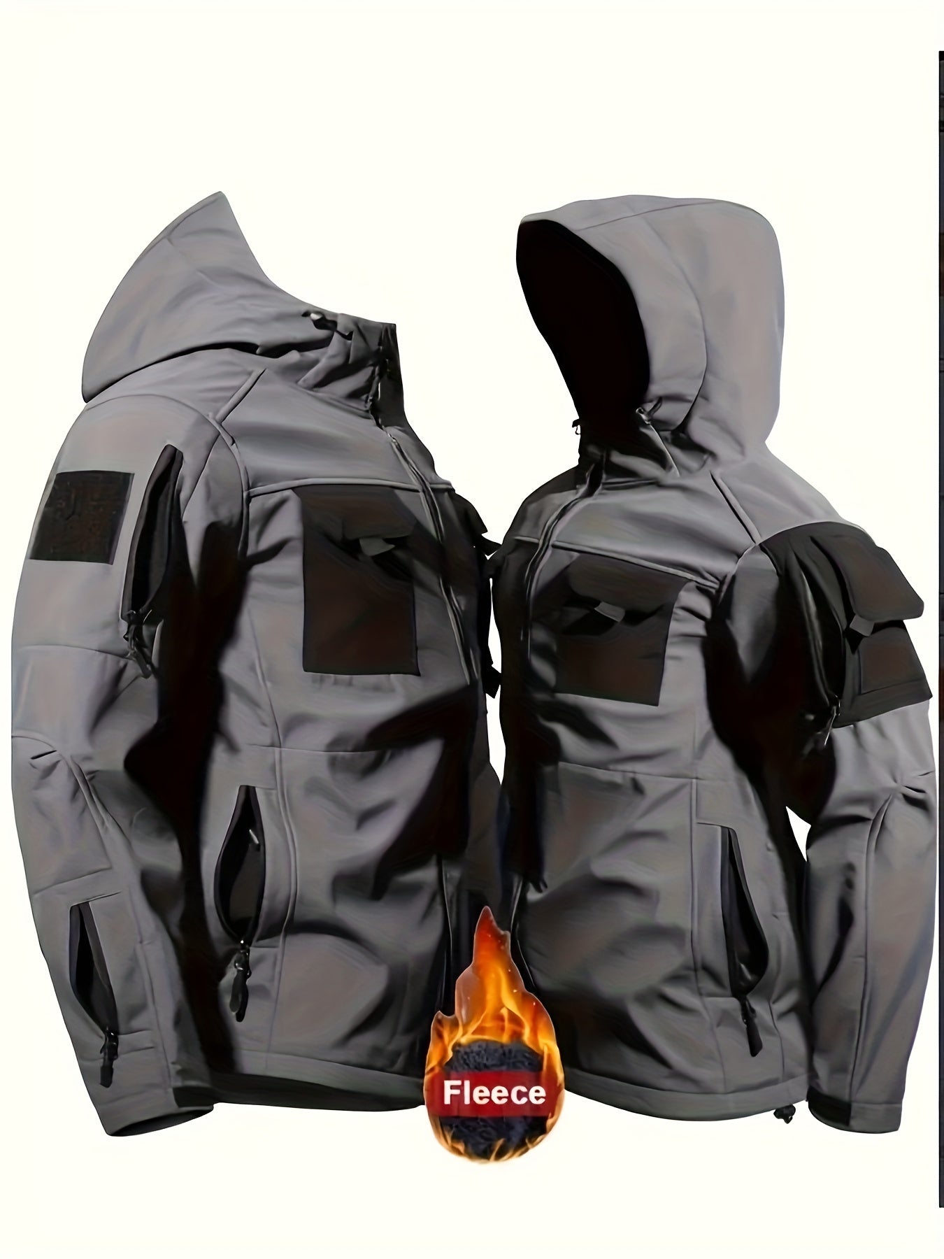 Men's Outdoor Zipper Soft Shell Jacket With Pockets - The Great Earth Store