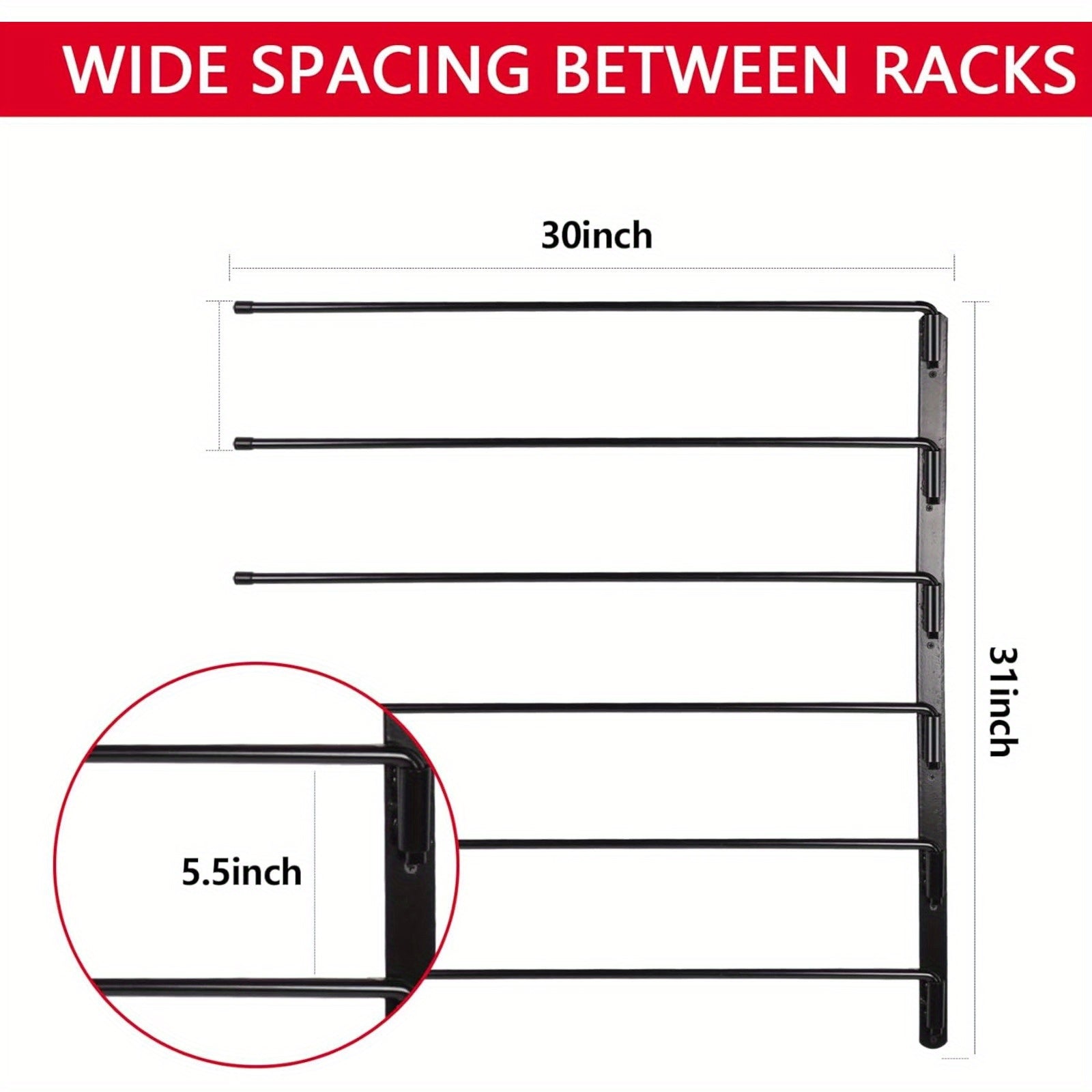 Saddle Pad Rack-Horse Blanket Holder Extra-Long Wall Mount - The Great Earth Store