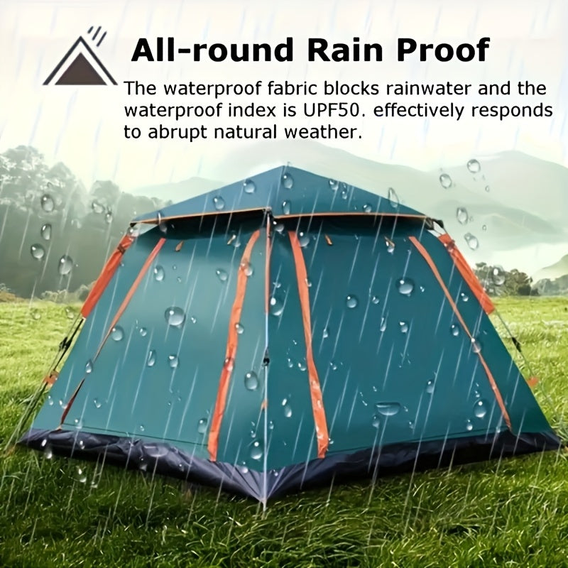 3-Person Automatic Pop-Up Camping Tent - Waterproof & Portable - The Great Earth Store