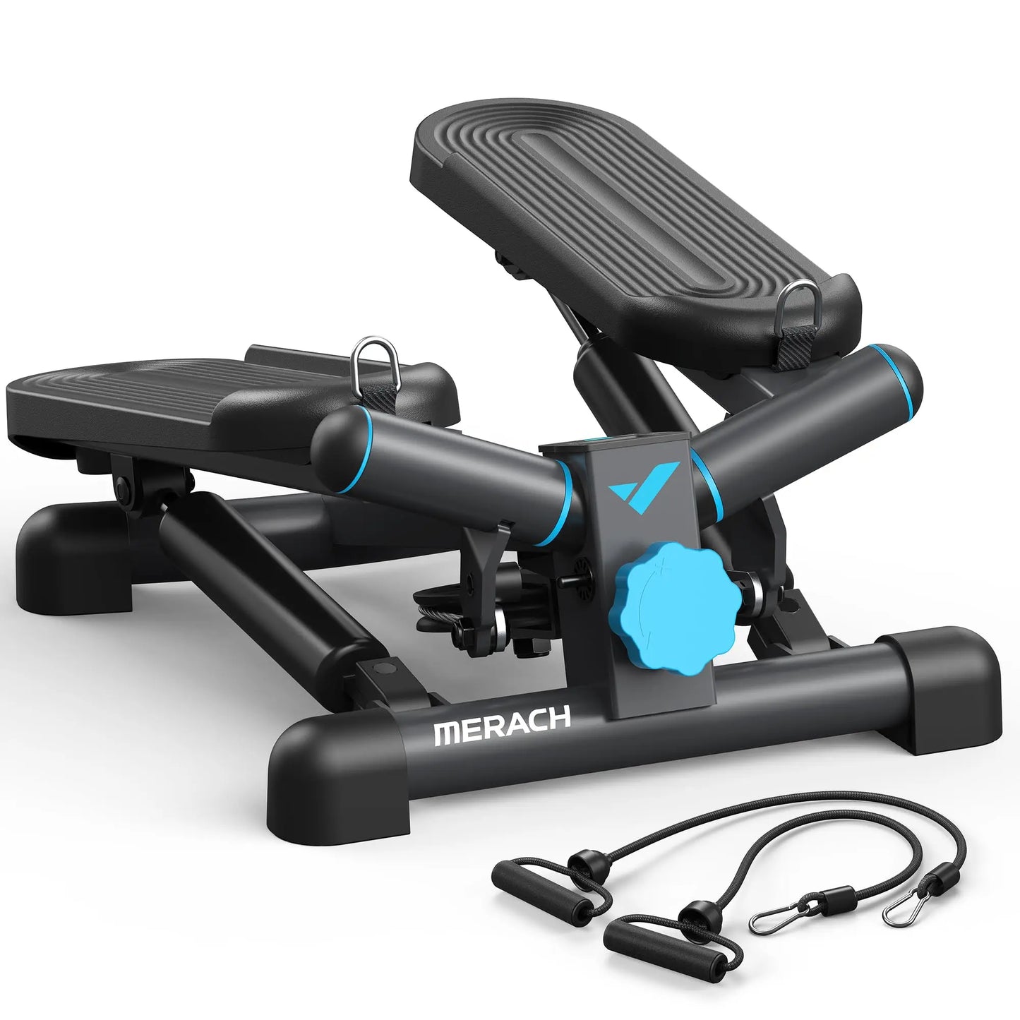 MERACH Mini Stepper for Exercise with Resistance Band 330LBS - The Great Earth Store
