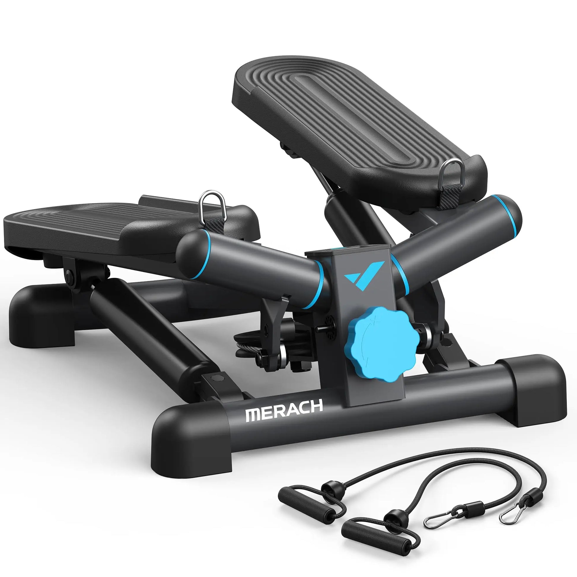 MERACH Mini Stepper for Exercise with Resistance Band 330LBS - The Great Earth Store