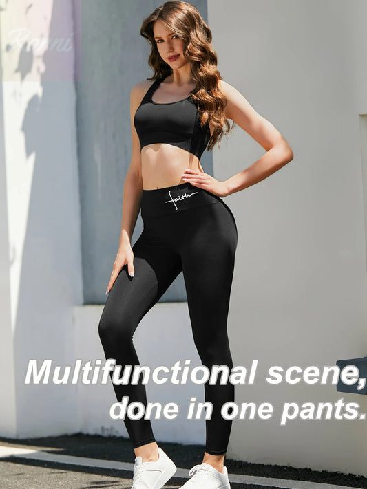 Women's High Waist Yoga Pants Gym Leggings Seamless Tights - The Great Earth Store