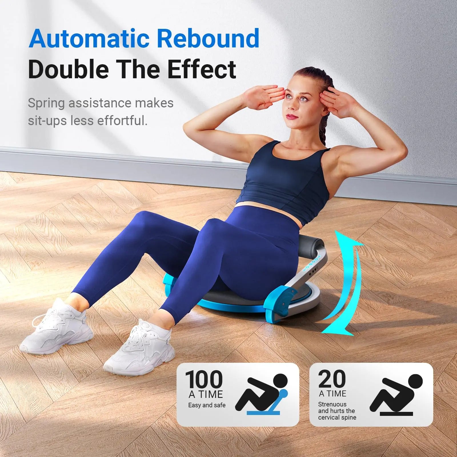 MERACH AB Workout Equipment Adjustable Resistance Sit Up Machine - The Great Earth Store