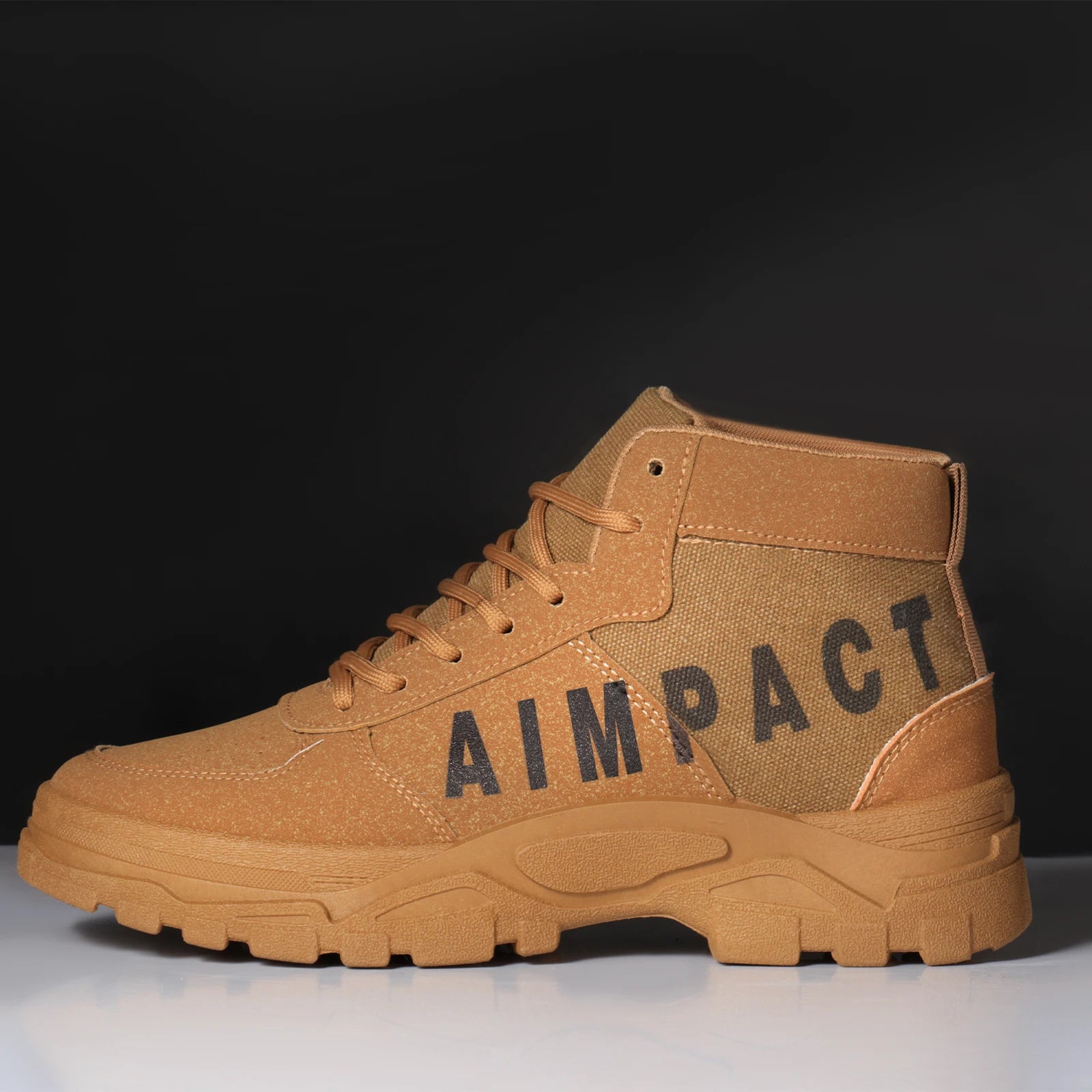 Men's Tactical Hiking Boots w/Leather & Canvas for Trekking - The Great Earth Store