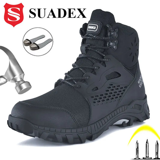 SUADEX S1 Safety Boots Men Work Shoes Steel Toe EUR 37-48