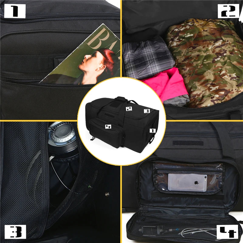 124L Large Capacity Tactical Duffel Bag for Heavy-Duty Travel - The Great Earth Store