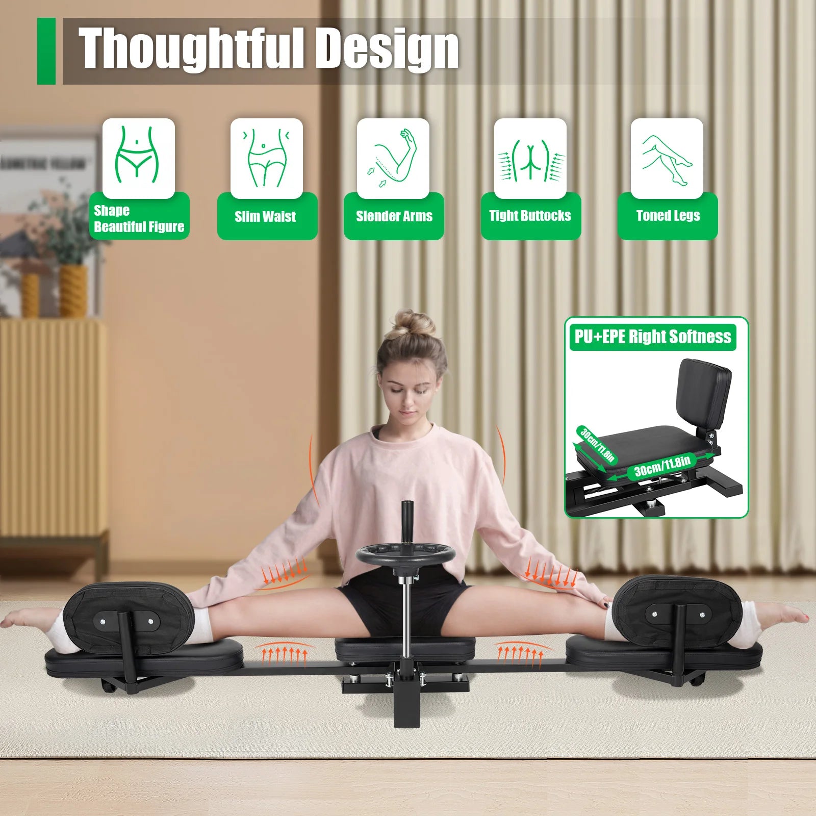 220lbs Pro Leg Stretcher Yoga Split Stretching Machine - The Great Earth Store