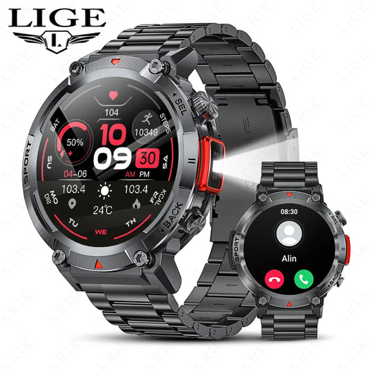 LIGE Smart Watch 3ATM Waterproof Original Design For Men - The Great Earth Store