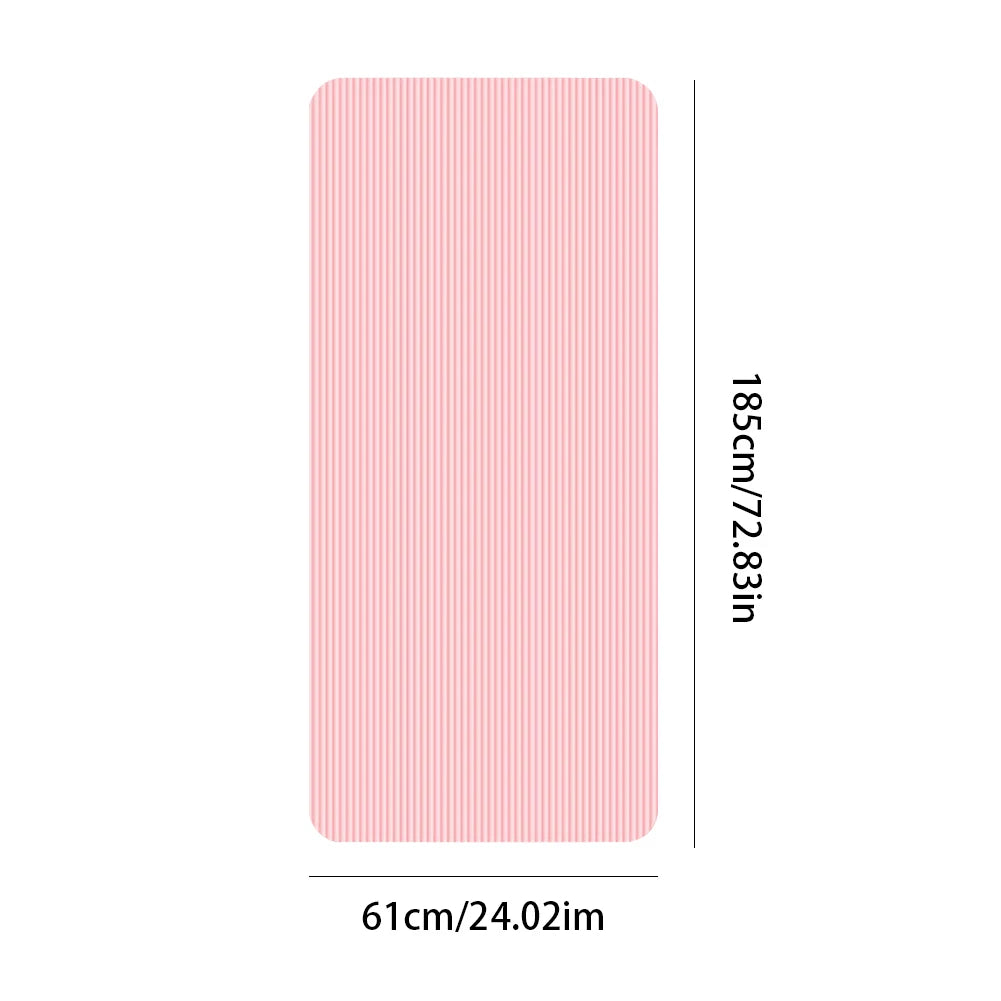 Non Slip 10mm Thick Yoga and Pilates Mat 72x24 Inch Eco Friendly - The Great Earth Store