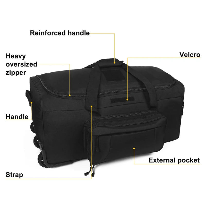 124L Large Capacity Tactical Duffel Bag for Heavy-Duty Travel - The Great Earth Store