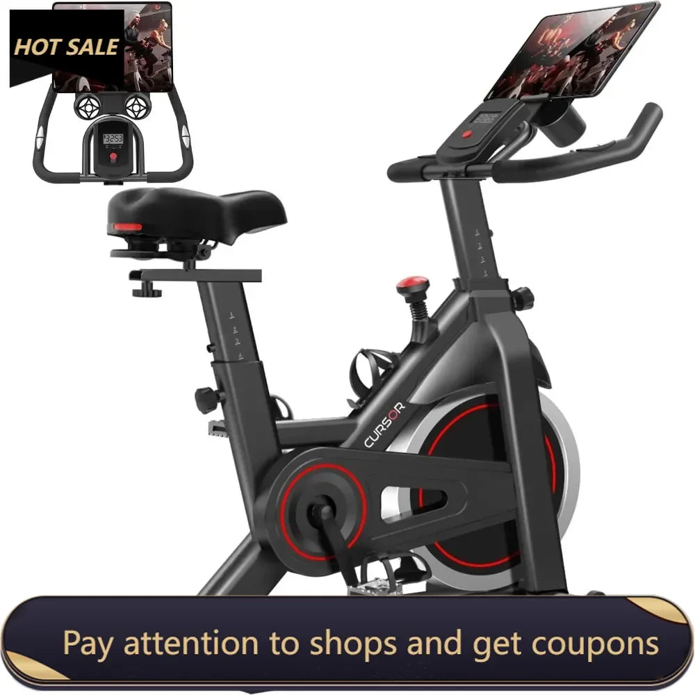 Exercise Bike for Home Workout, Low Noise Indoor Cycling Bike - The Great Earth Store