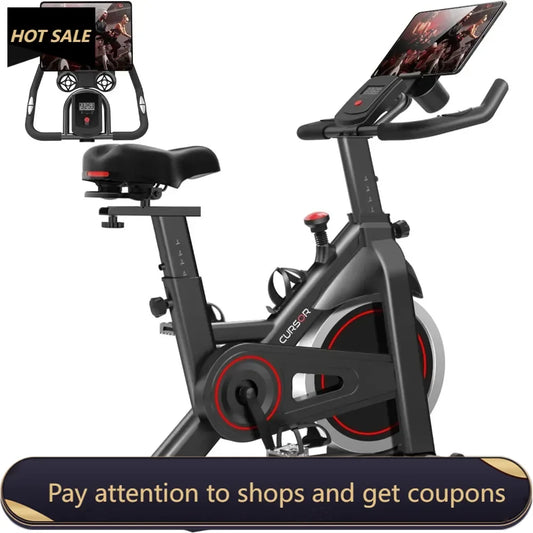 Exercise Bike for Home Workout, Low Noise Indoor Cycling Bike - The Great Earth Store