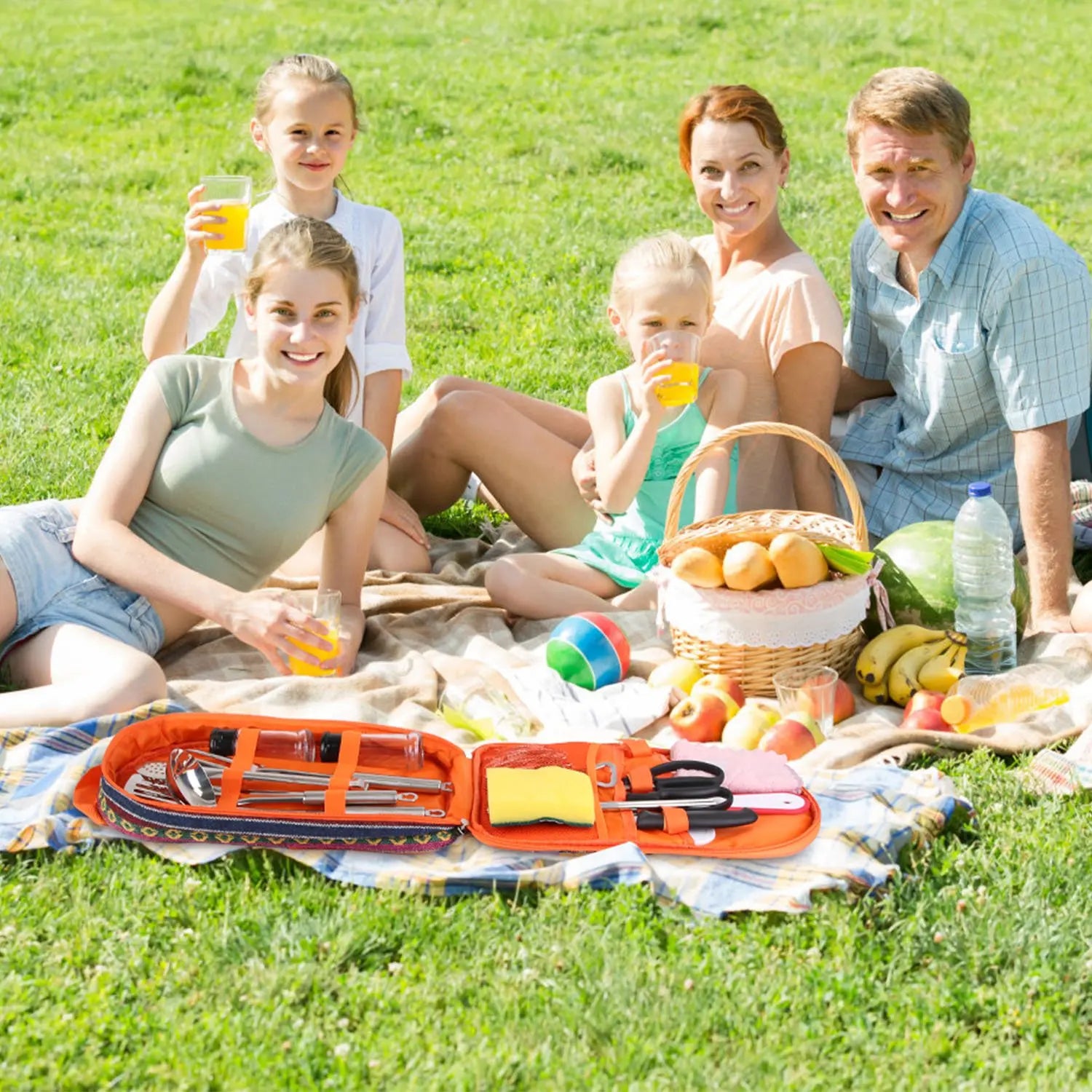 19Pcs Camping Cooking Utensil Kit Portable Picnic Cookware - The Great Earth Store