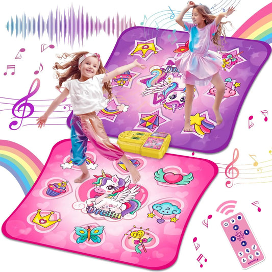VATOS Unicorn Dance Mat x2 Toys for Girls 9-Level Game - The Great Earth Store
