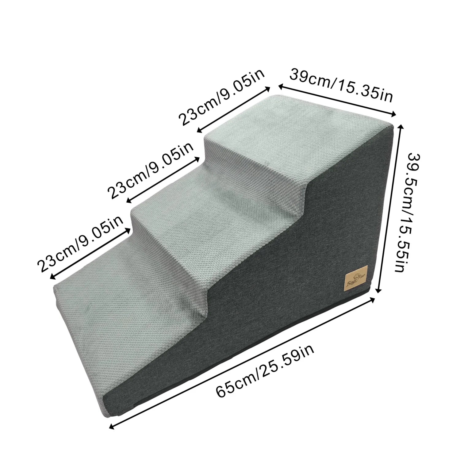 3/4 Steps High Density Foam Dog Stairs Ramps for Pets - The Great Earth Store
