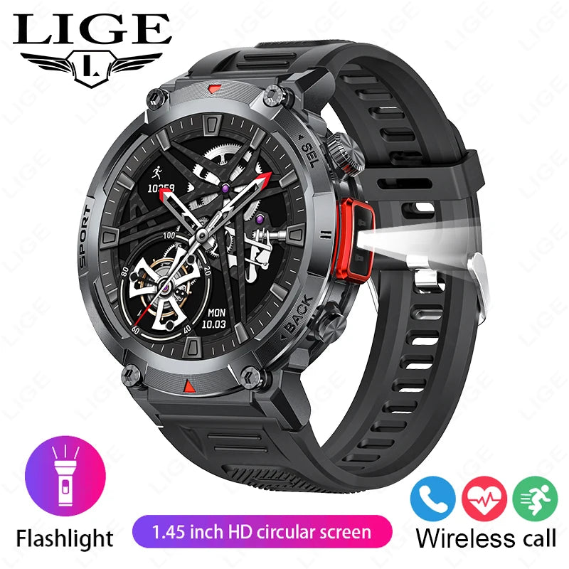 LIGE Smart Watch 3ATM Waterproof Original Design For Men - The Great Earth Store