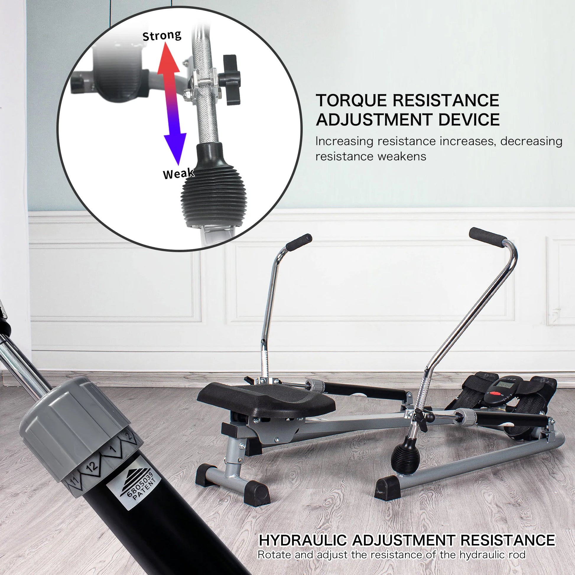 Leikefitness Rowing Machine Foldable for Home Use Cardio - The Great Earth Store