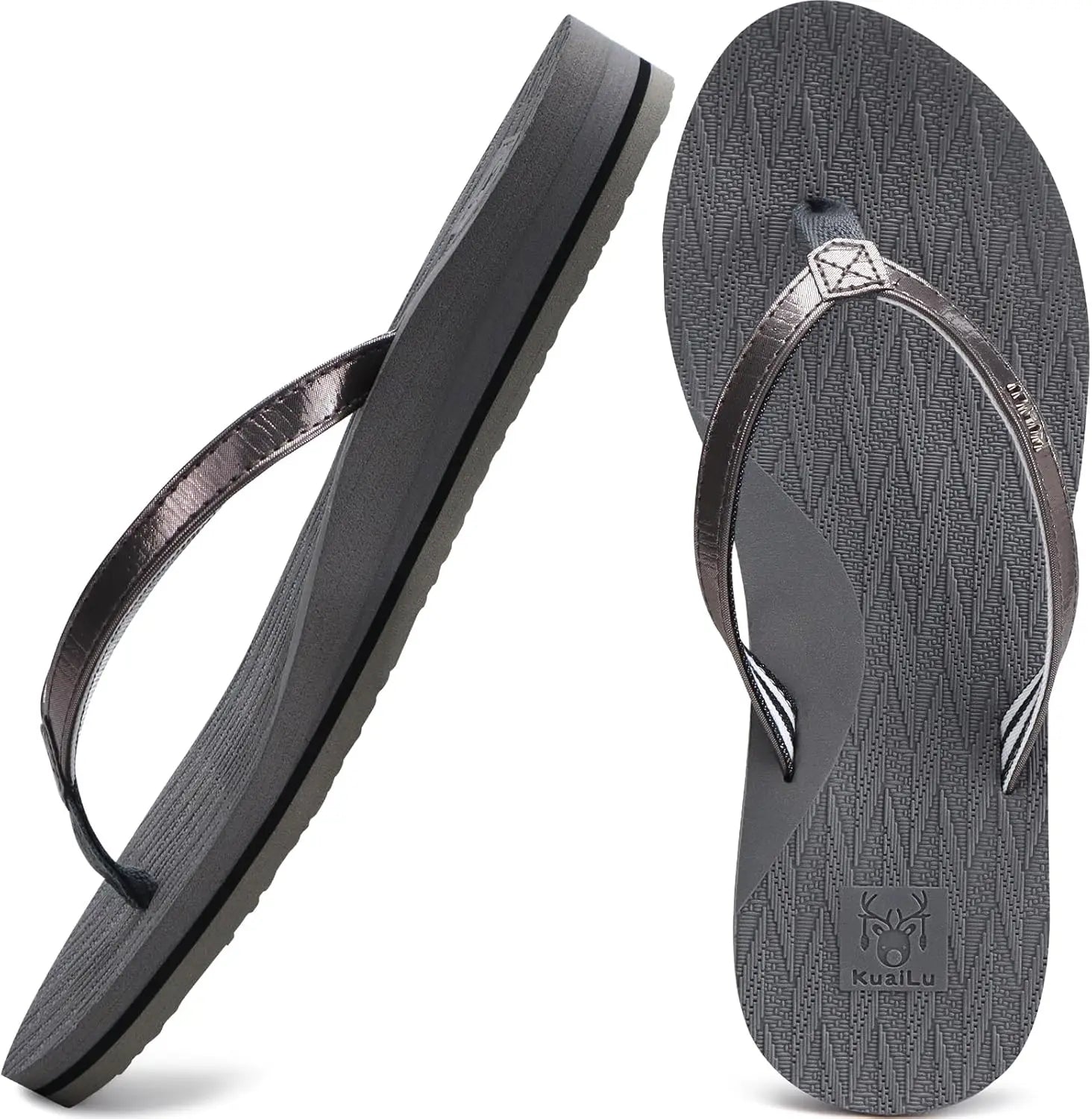 Womens Fashion Flip Flops Ladies Lightweight Summer Beach Sandals - The Great Earth Store