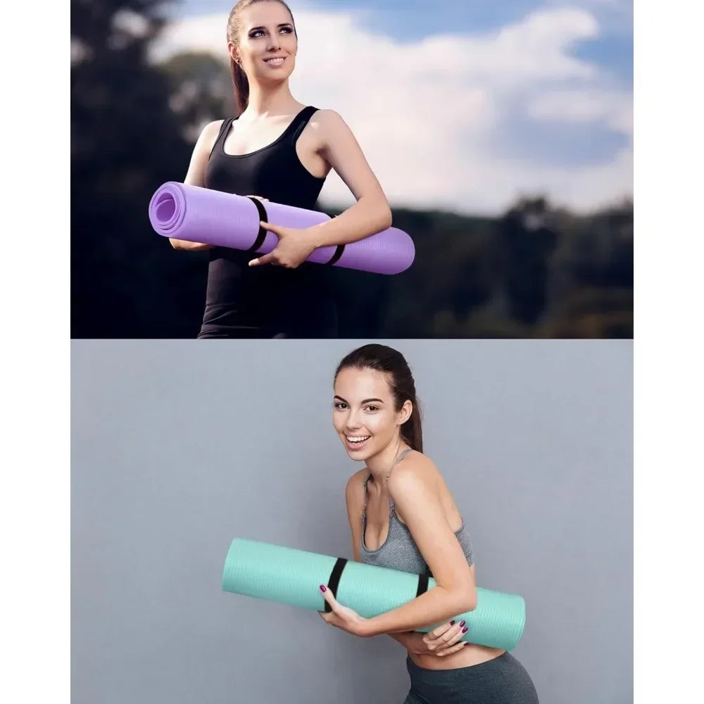 2 Pack Thick Yoga Mat for Home Workout Exercise Mat - The Great Earth Store