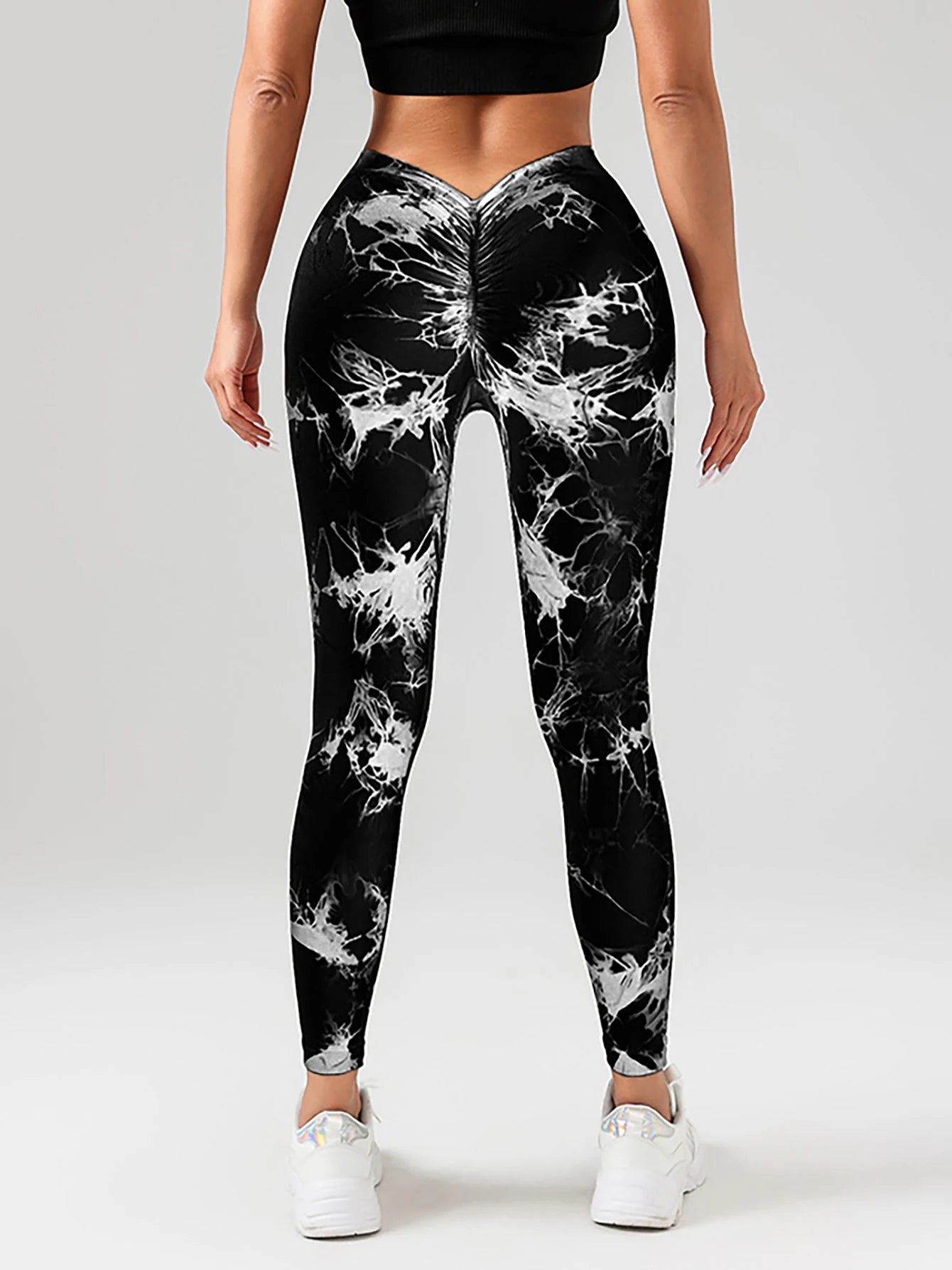 2 Pack US Local Women’s Spandex Tie Dye Butt Lifting Leggings - The Great Earth Store