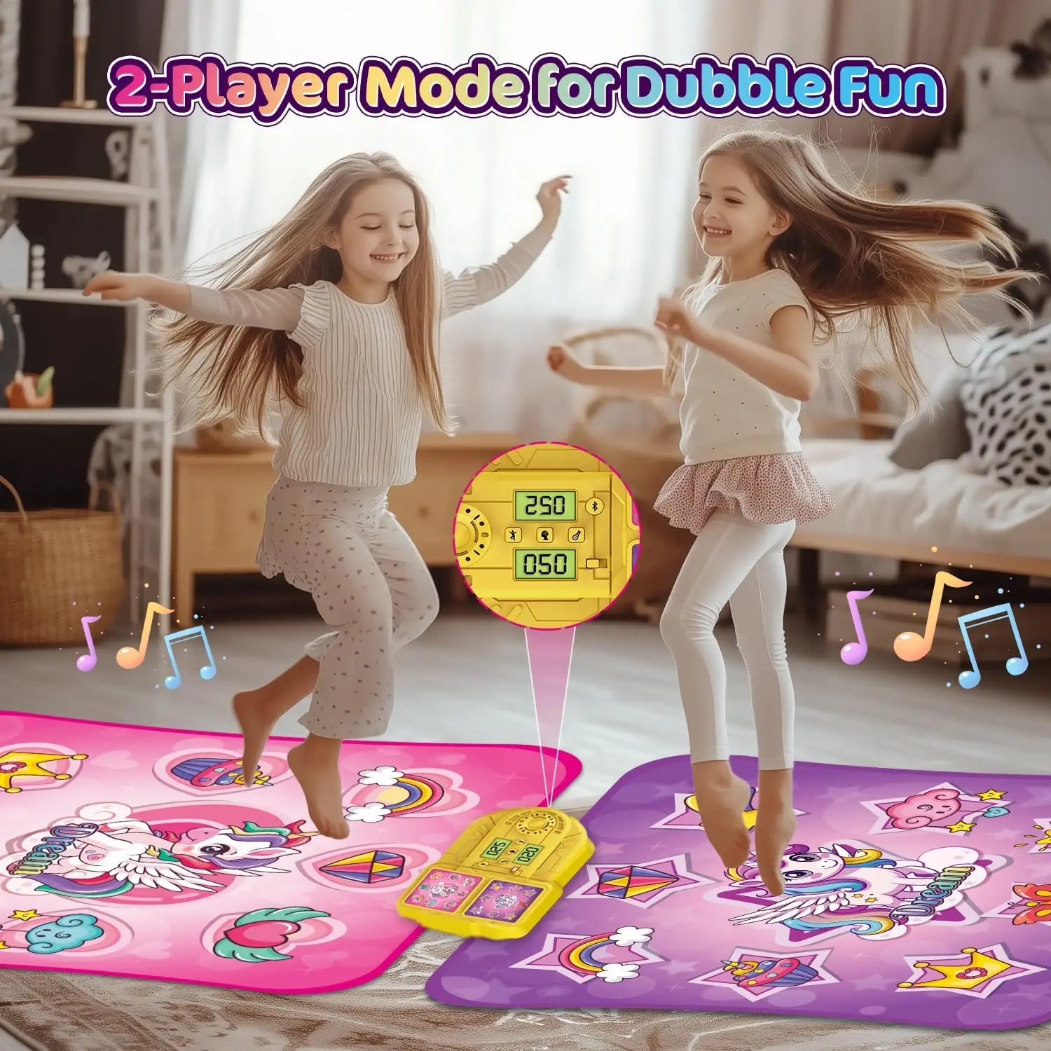 VATOS Unicorn Dance Mat x2 Toys for Girls 9-Level Game - The Great Earth Store