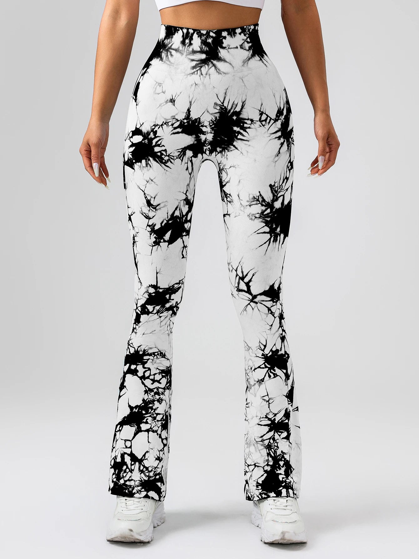 4 Pack US Local Women's Tie-Dye Flared Yoga Pants - The Great Earth Store