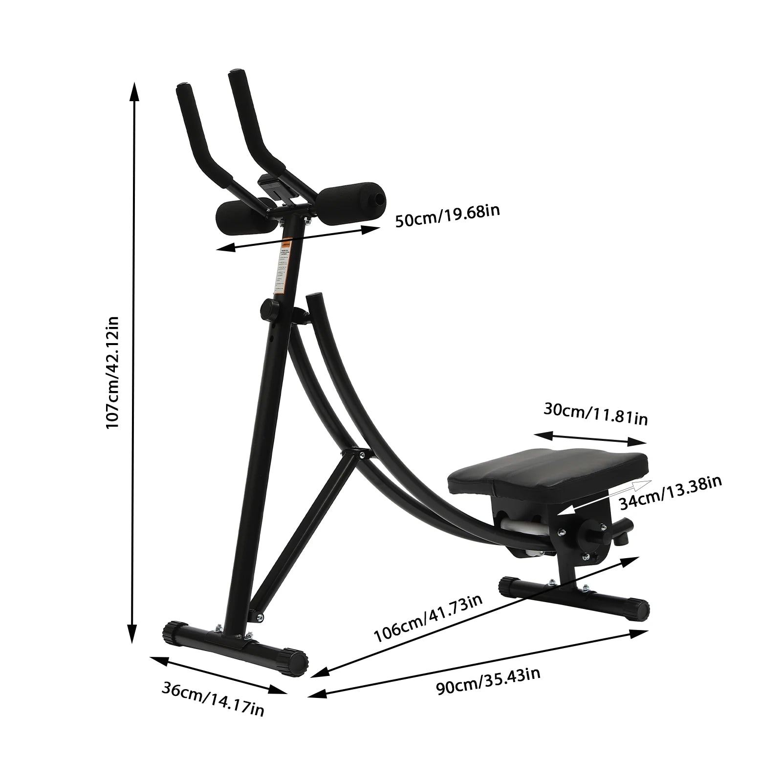 Abdominal Crunch Core Ab Trainer Machine Coaster For Home Gym - The Great Earth Store