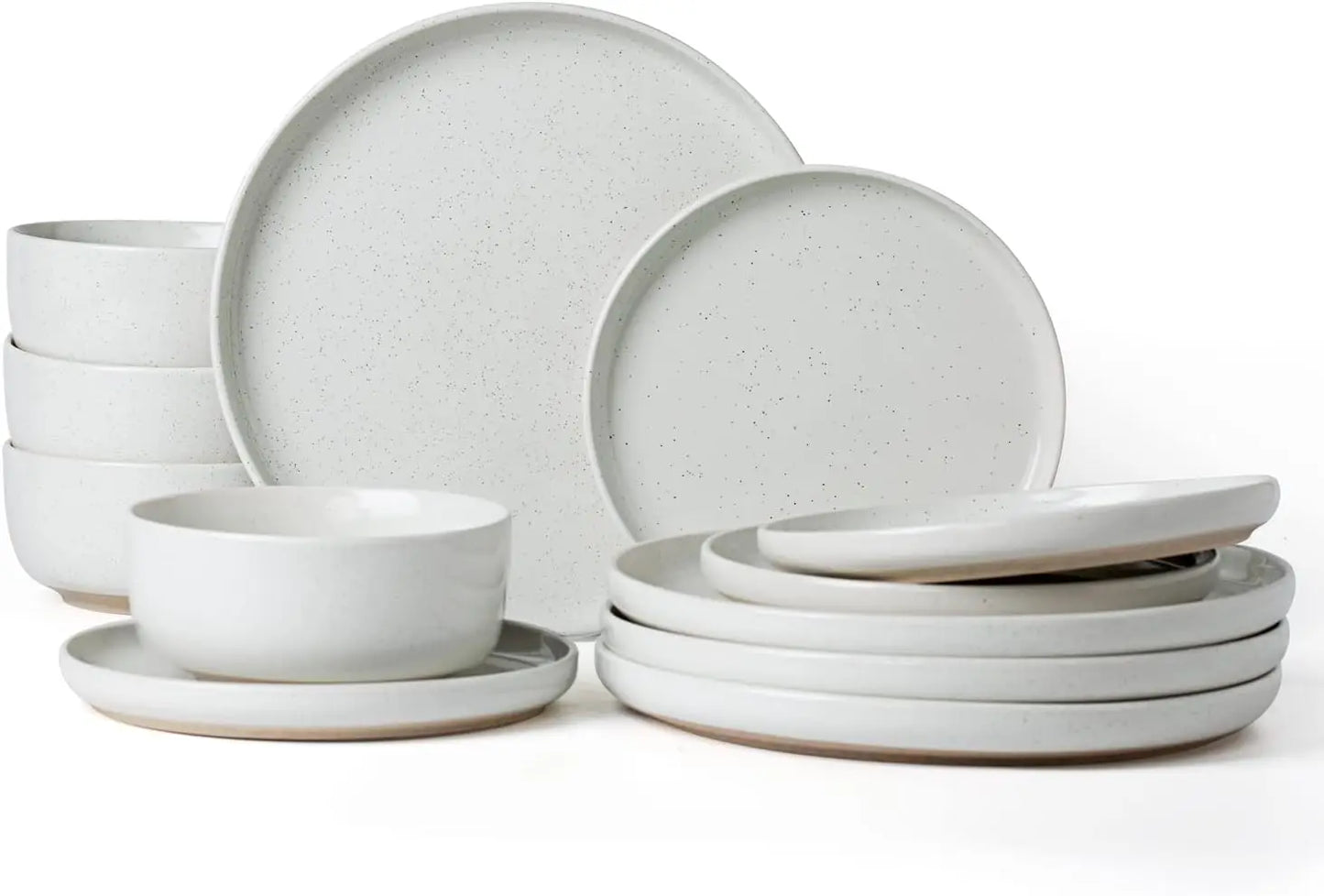 Milkyway Plates and Bowls Set, 12 Pieces Dinnerware Set
