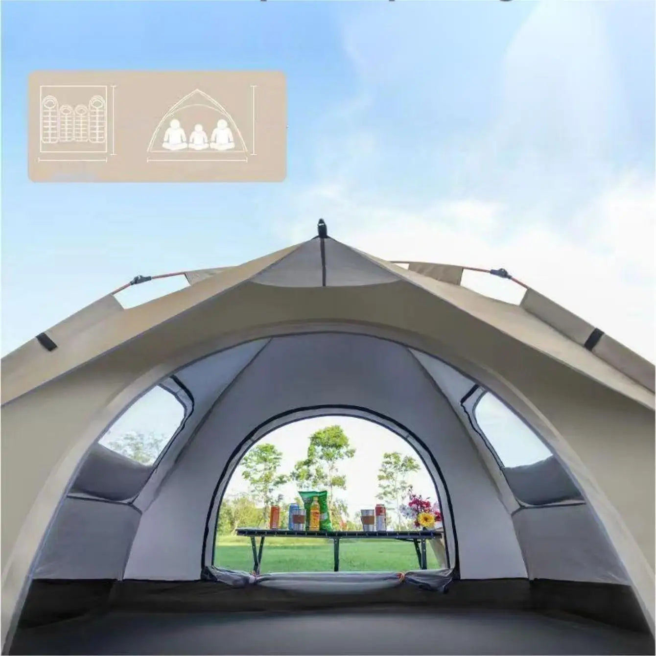 Outdoor Shelter Sunshade Self-Driving Travel Camping Tent - The Great Earth Store